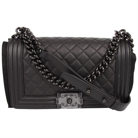 chanel 20cm so black boy bag|chanel boyfriend bag.